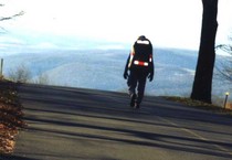 Ken Peace Carroll walking through PA, 2003